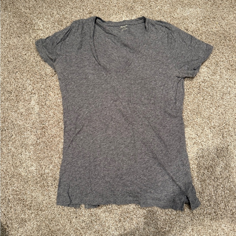 Madewell Heather Gray Short Sleeve Tee